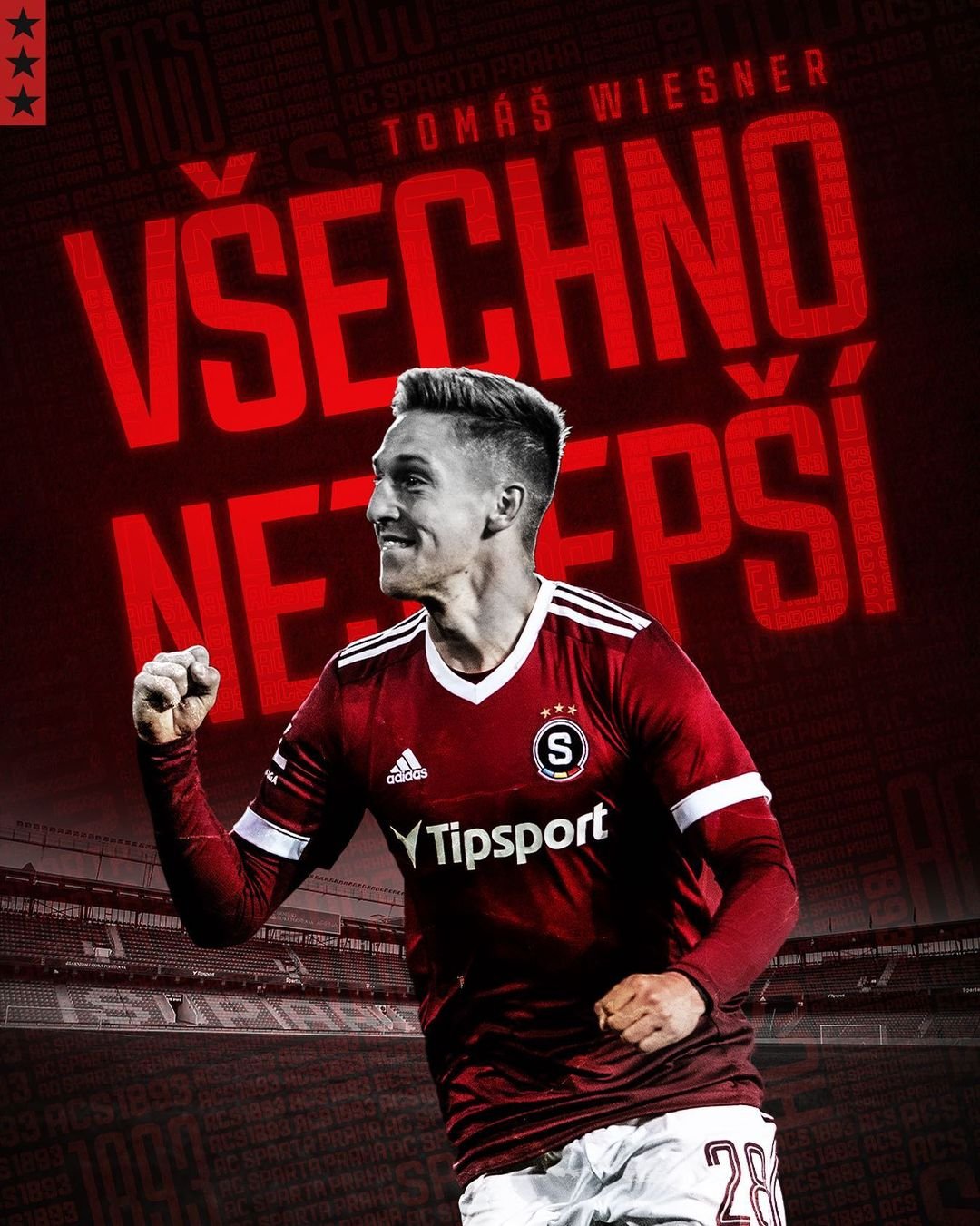 ? 25. narozeniny dnes slaví Tomáš Wiesner. Přejeme všechno nejlepší, hodně štěstí a zdraví! ? #acsparta